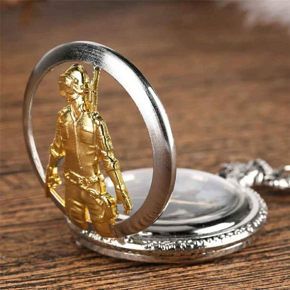 PUBG Watch Gamer Gift NEW Pocket Watch Video Games - Picture 3 of 4